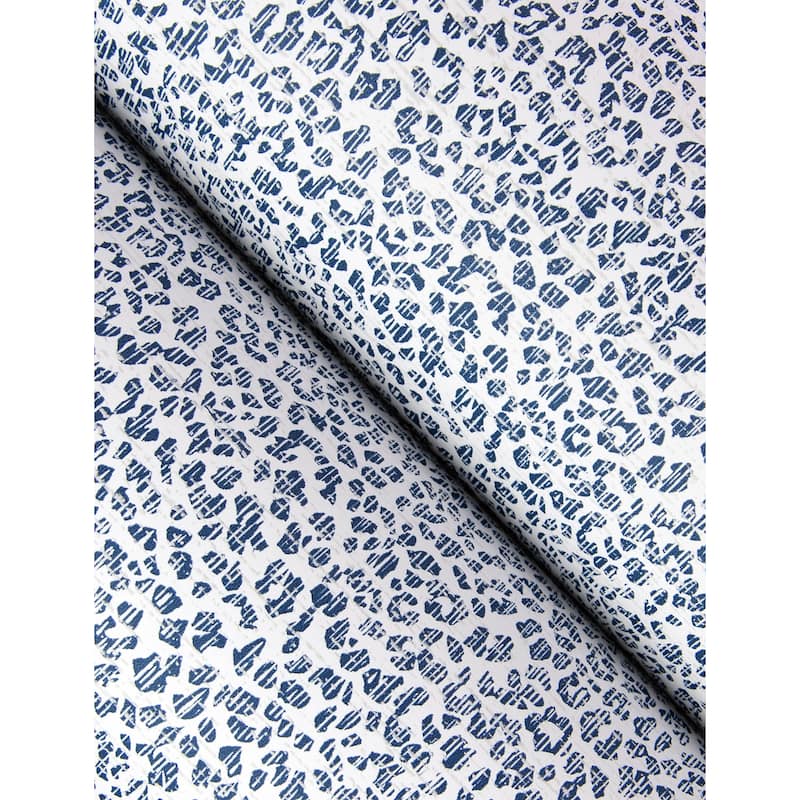 A-Street Prints Soul Indigo Animal Print Wallpaper