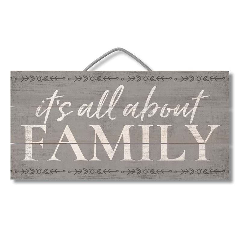 Wood Pallet Hanging Sign - All About Family
