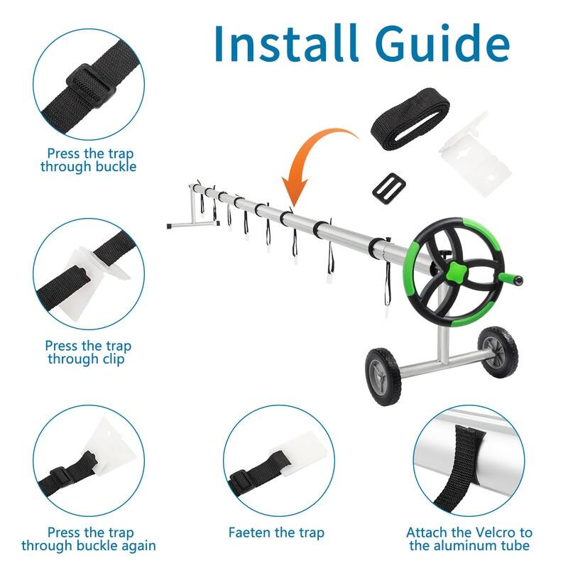Outdoor Aluminum Inground Solar Cover Swimming Pool Cover Reel