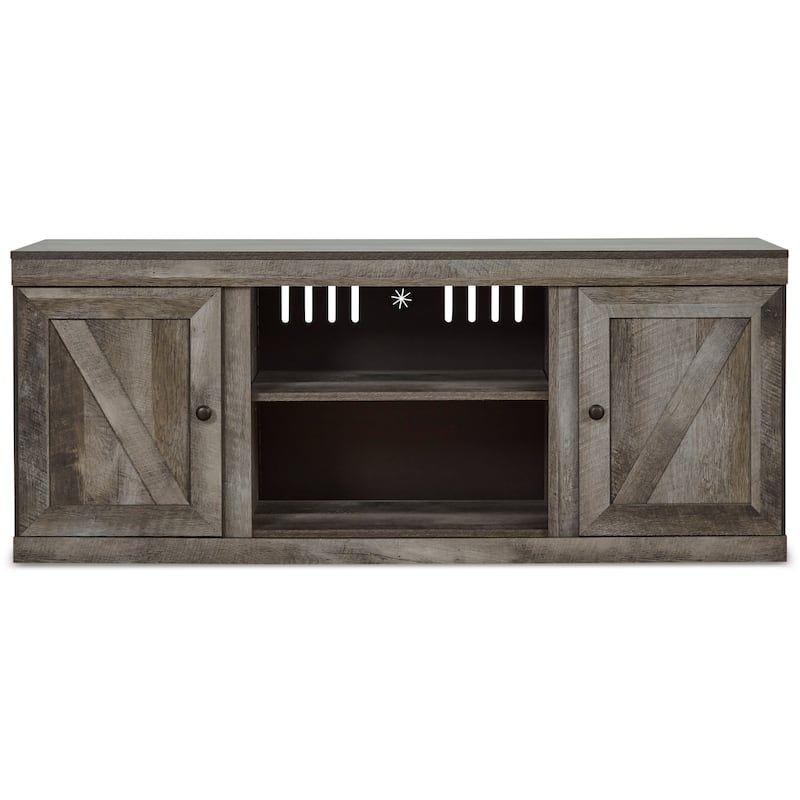 Signature Design by Ashley Wynnlow Weathered Woodgrain 60-inch TV Stand