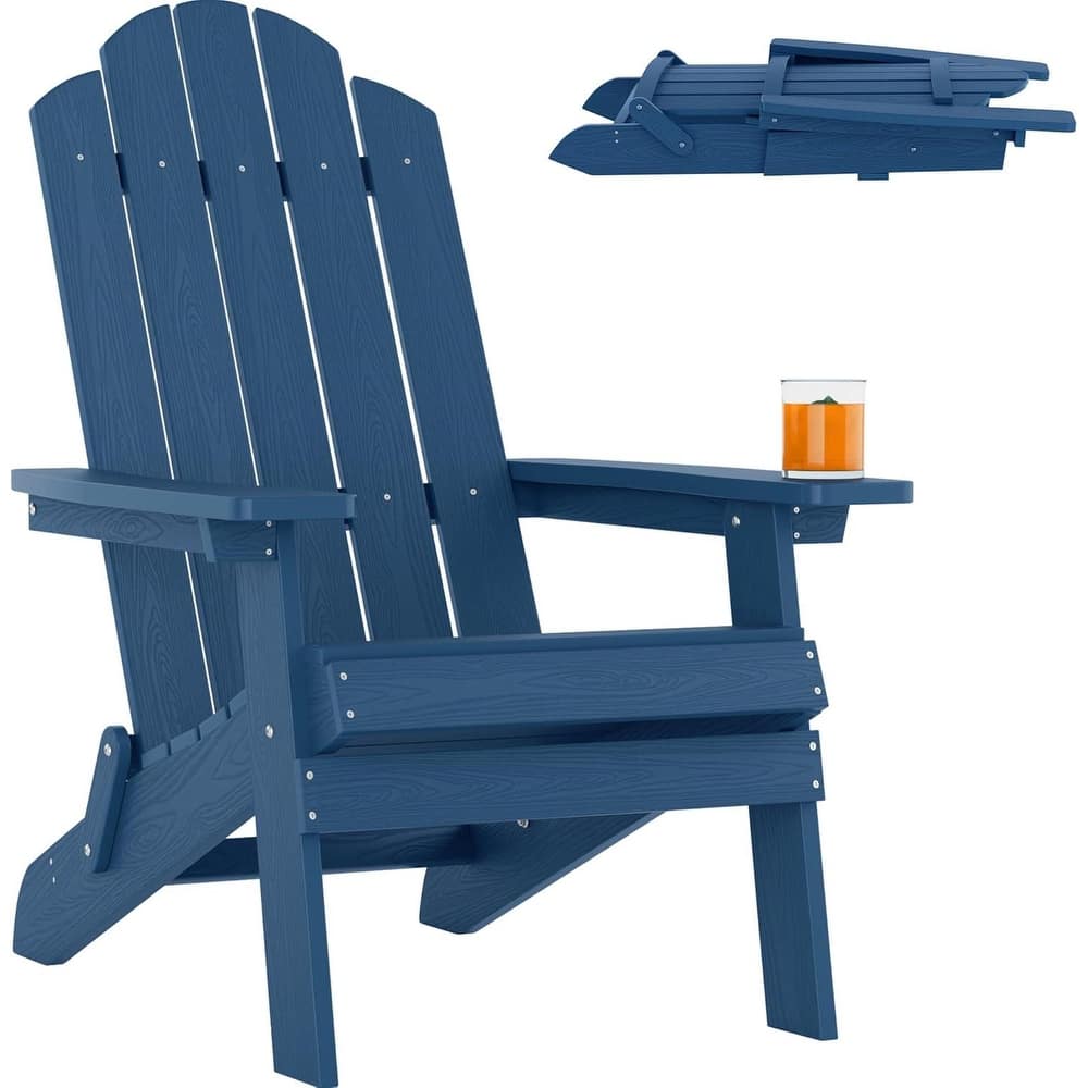WINSOON HIPS All Weather Outdoor Folding Adirondack Chair