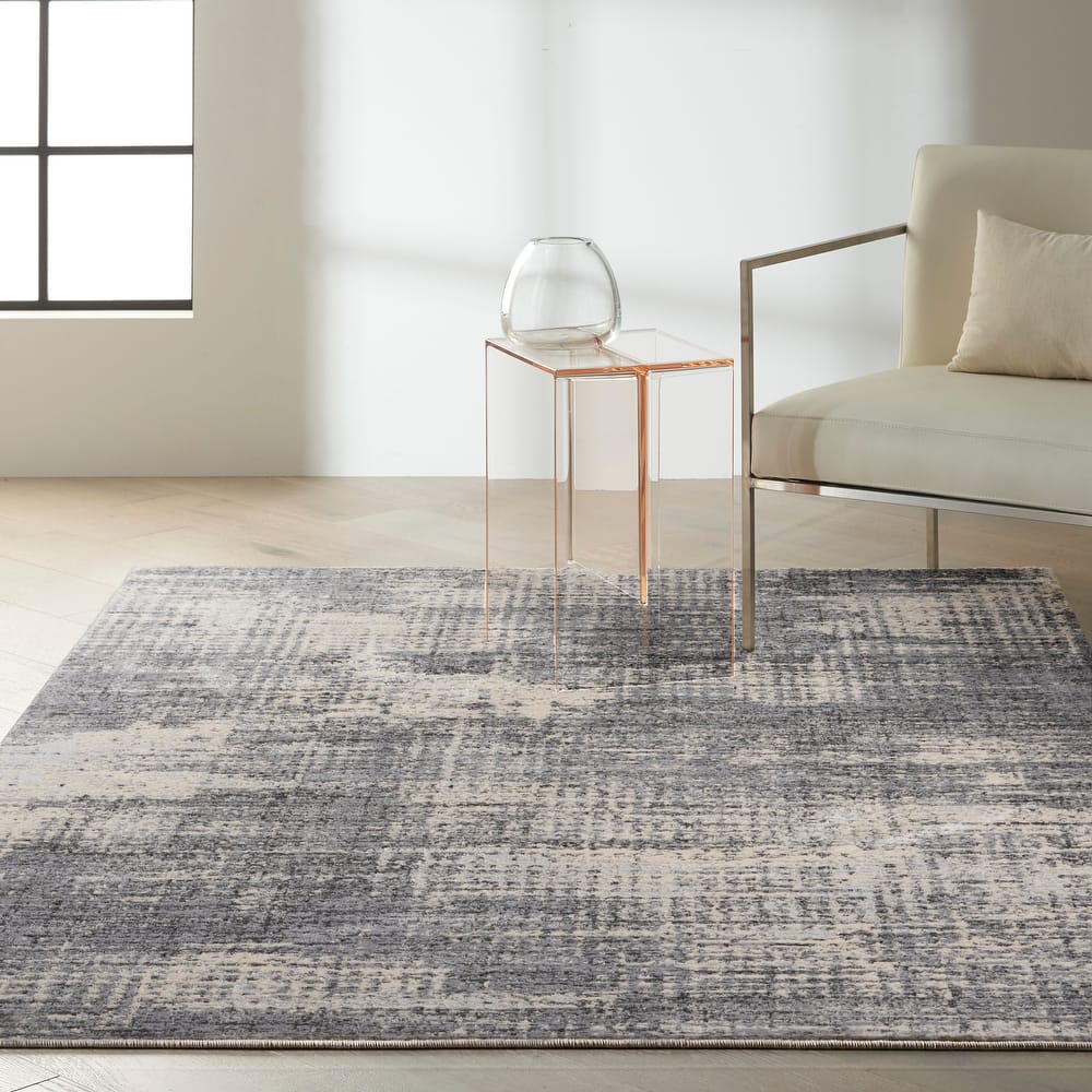 Calvin Klein Rush Abstract Modern Neutral Area Rug