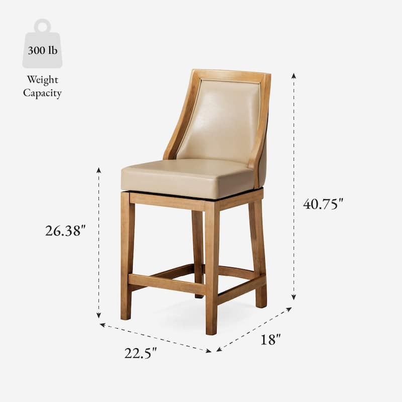 Maven Lane Vienna Swivel Kitchen Stool