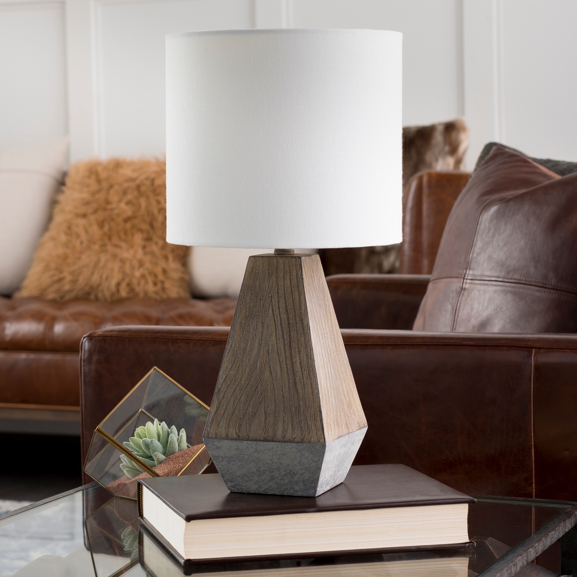 farmhouse galvanized table lamp