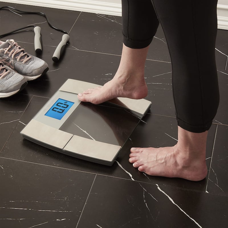 Eat Smart Precision Digital Body Scale - Clear & Silver