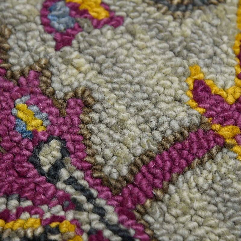 Everly Roe Boho Chic Hand-Tufted New Zealand Wool Area Rug