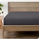 preview thumbnail 6 of 89, Bare Home Double Brushed Deep Pocket Fitted Sheet Full - Forged Iron Grey