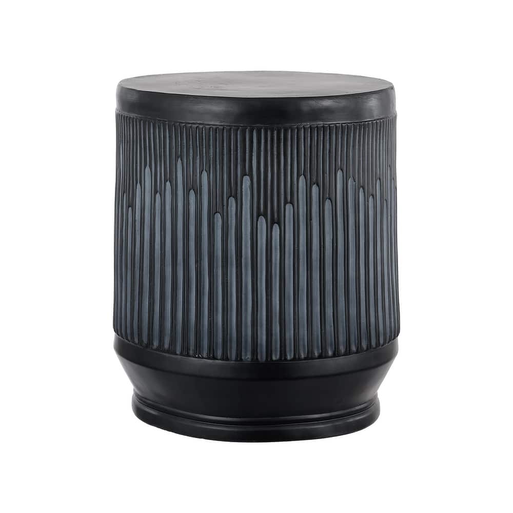 Adrian 17.5" Mid-Century Modern Brutalist Accent Table , by JONATHAN Y