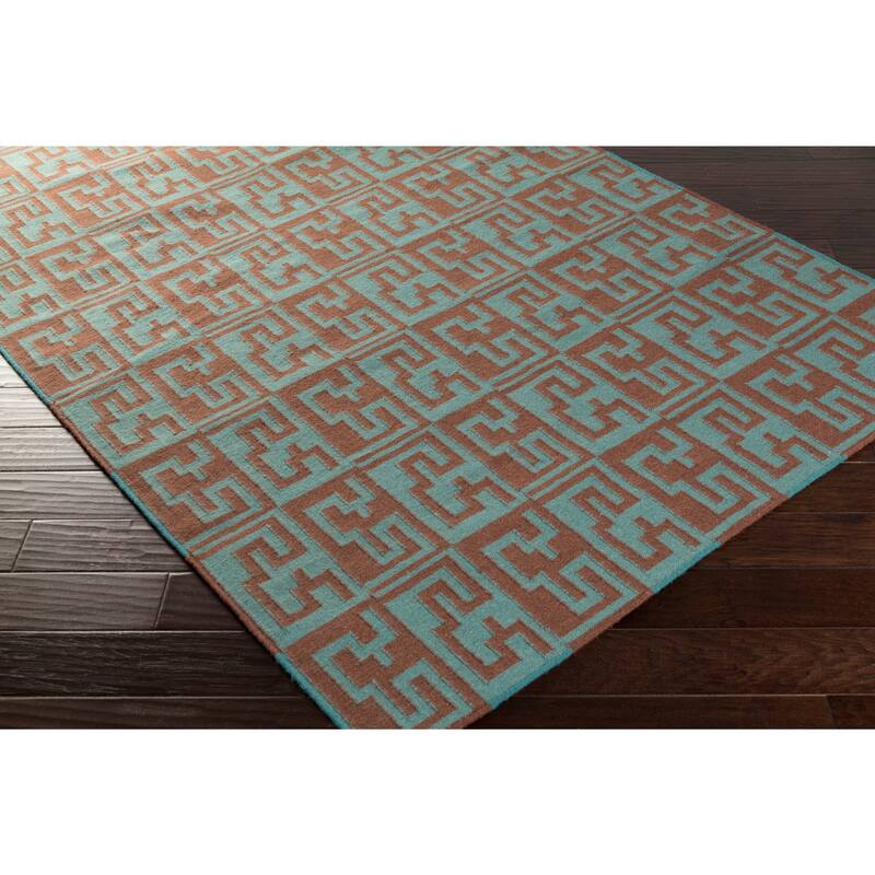 Hand-woven Montrouge Flatweave Wool Area Rug