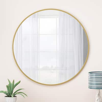 48" Wall Mounted Circular Mirror