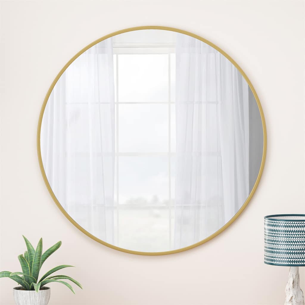 48" Wall Mounted Circular Mirror