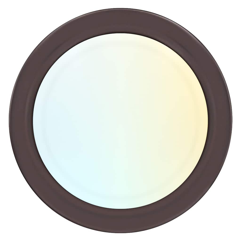 Luxrite 6 Inch LED Disk Lights, Dimmable, 5CCT 2700K-5000K, 12.5W, 1000LM, Damp Rated, Bronze - 5 Color Temperature Selectable