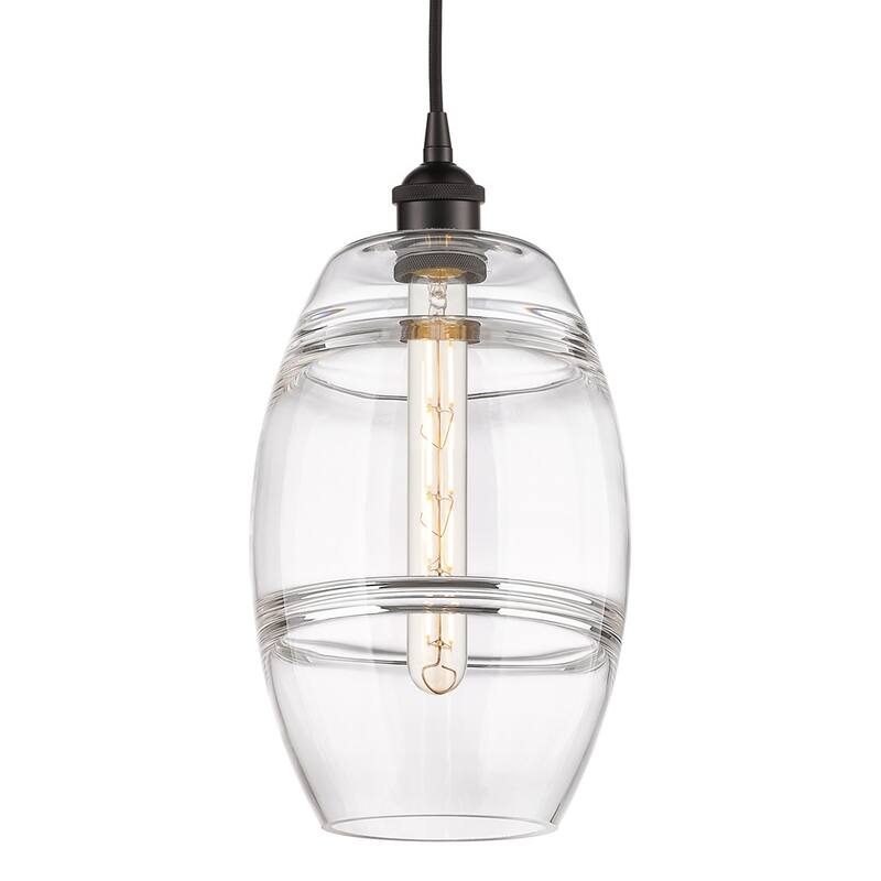 Innovations Lighting 616-1P 10 8 Vaz Pendant Vaz 8" Wide Cord-Hung - Oil Rubbed Bronze / Clear