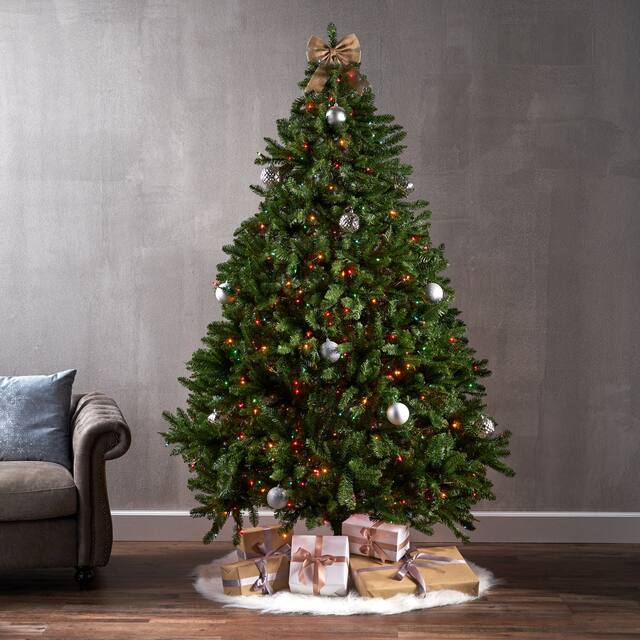Norway Spruce 7-foot Artificial Christmas Tree by Christopher Knight home - 58.00" L x 58.00" W x 84.00" H