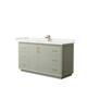 Option Light Green, Bronze Trim, Carrara Cult. Marble Top