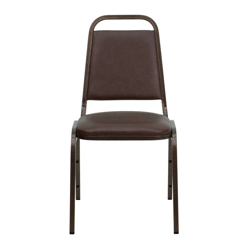 4 Pack Trapezoidal Back Stacking Banquet Chair - 20.25"D x 17.5"W x 34"H