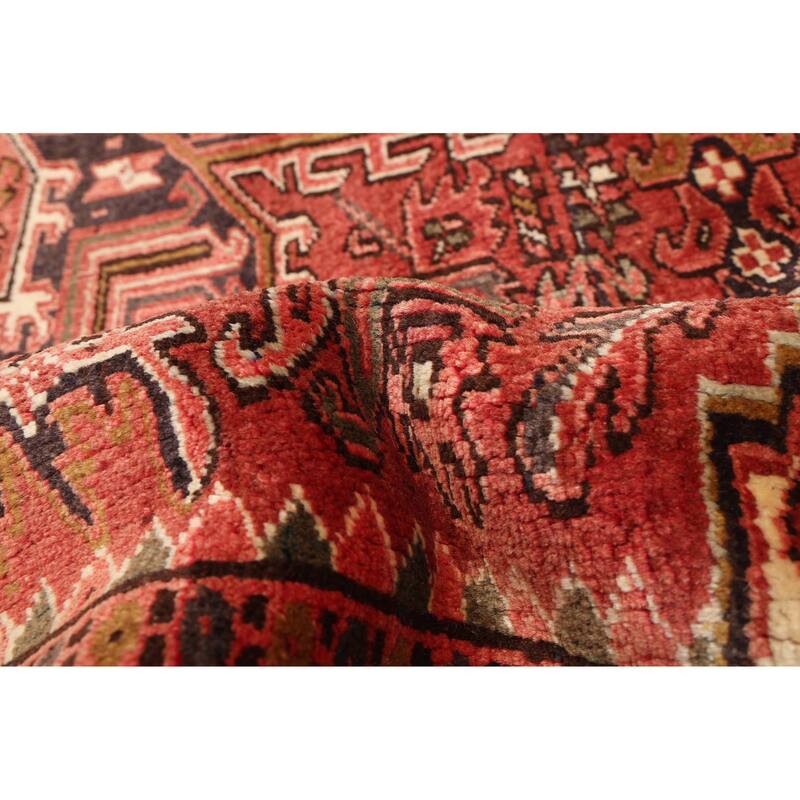 ECARPETGALLERY Hand-knotted Sarabi Dark Red Wool Rug - 8'2 x 11'9