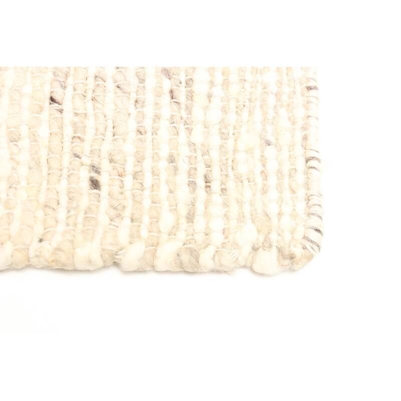 ECARPETGALLERY Braid weave Sienna Tan Wool Rug - 5'2 x 7'7