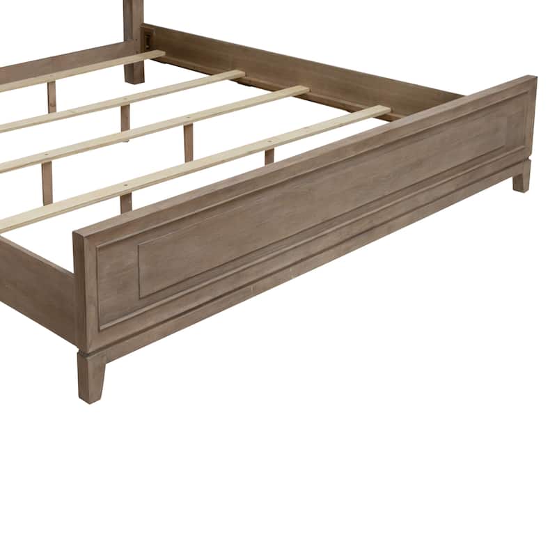 Liberty Furniture Brentwood Panel Bed in Sandstone Brown Oak - King or Queen