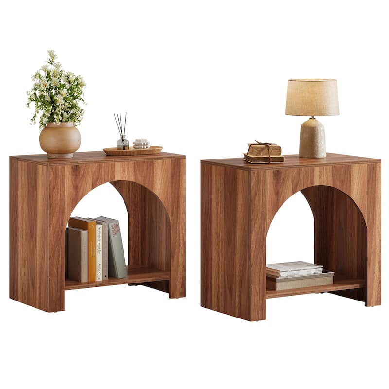 Farmhouse Night Stand Bedside Table for Bedroom Home Living Room