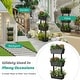preview thumbnail 4 of 8, Gymax 3-Tier Raised Garden Bed Vertical Freestanding Flower Pot Stand