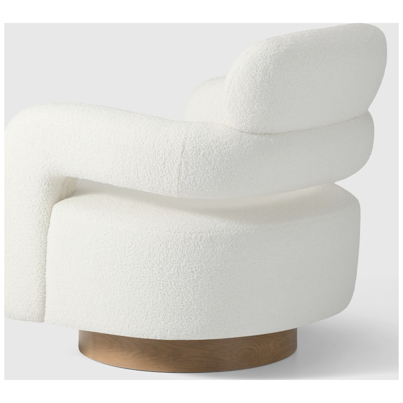 Bayville 29" Wide Sherpa Swivel Chair