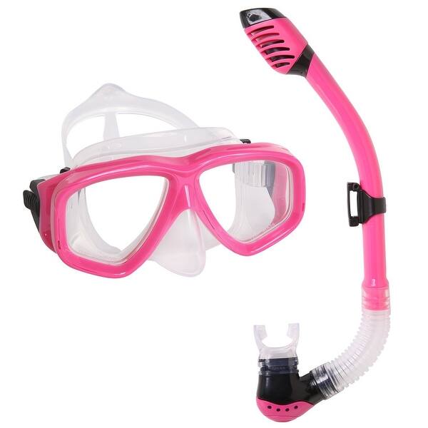 Shop Kids Snorkeling Snorkel Set Double Lens Diving Mask Snorkel W Dry Top Lower Purge Valve For Junior Children And Youth Overstock 21218891
