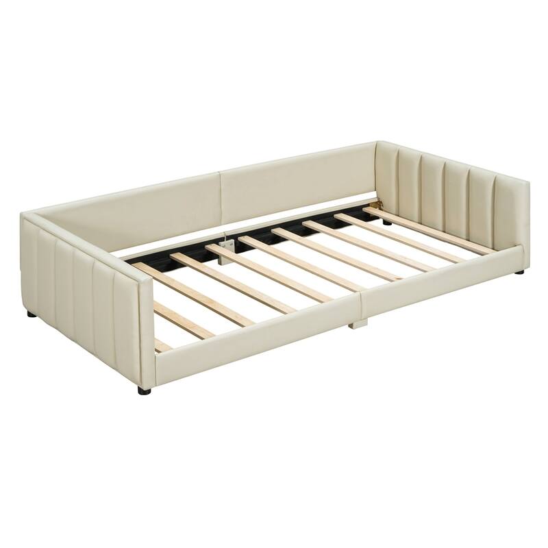 Queen Size & Twin XL Size Upholstered Mother & Child Bed