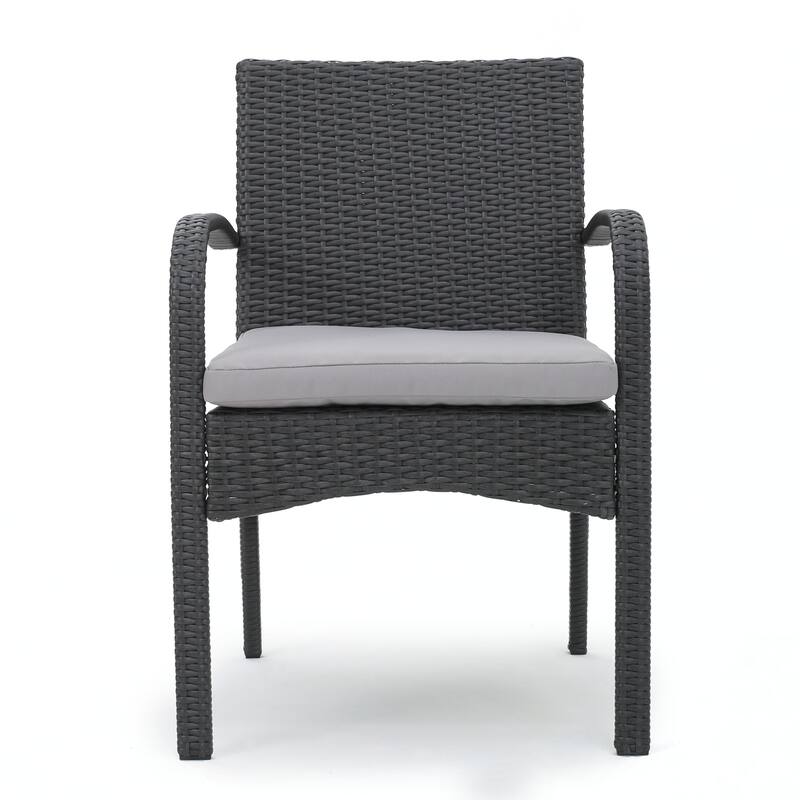 outdoor PE WICKER DINING CHAIR ,SET OF 2 PCS