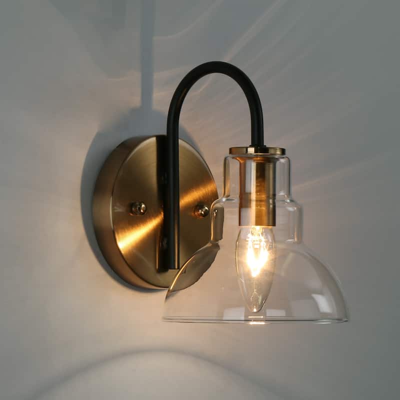 Modern 1/2/3/4 Lights Black Gold Bathroom Vanity Light Fixture Farmhouse Wall Sconce Light for Bathroom
