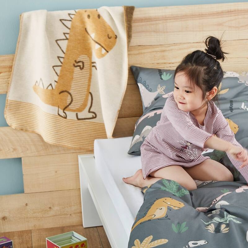 IBENA Cuddly Soft 'Dino' Baby Blanket