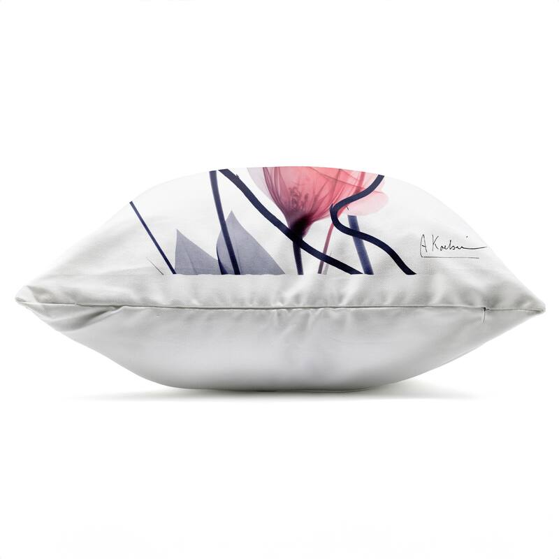 Stupell Pink Chic Budding Flowers Printed Outdoor Throw Pillow Design by Albert Koetsier