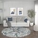 preview thumbnail 56 of 61, Carrington Farmhouse Floral & Botanical Indoor Area Rug 5'3'' Round - Dark Grey