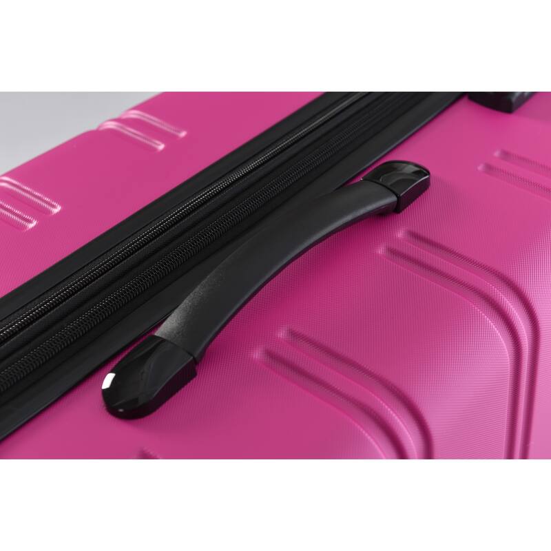 Luggage 2 Piece Set Suitcase Spinner Hardshell Lightweight TSA Lock and Bag, Pink