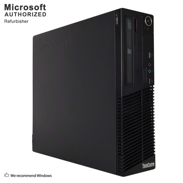 Lenovo M70E SFF, Intel E8400 3.0GHz, 8GB, 2TB HDD, DVD, WIFI, BT 4.0, VGA, W10H64 (EN/ES)-Refurbished