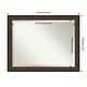 preview thumbnail 4 of 35, Beveled Bathroom Wall Mirror - Ridge Bronze Frame Outer Size: 46 x 36 in