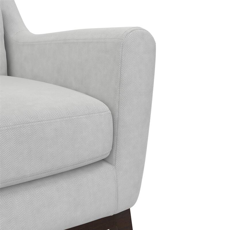 Little Seeds Sophie Mid-Century Rocker with Lumbar Pillow