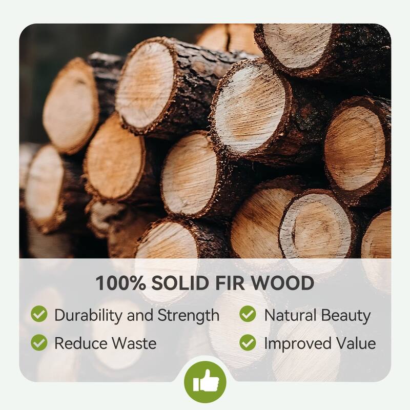 63'' Solid Wood Console Table, Mortise And Tenon Decorative Detail