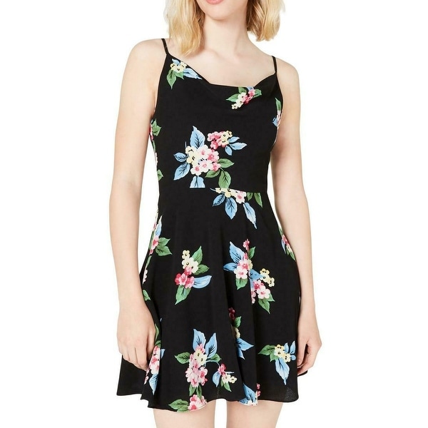 B. Darlin Junior's Dress Classic Black Size 0 A-Line Floral Print. Opens flyout.