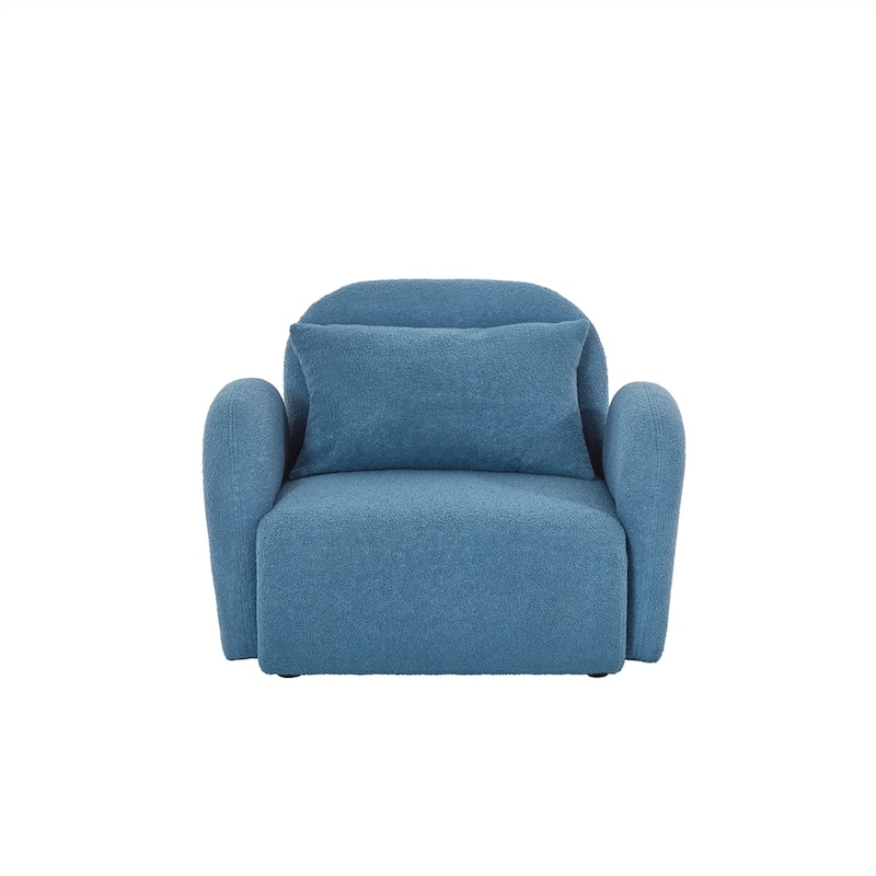 Living Room Furniture Lazy Sofa Chair Teddy Fabric