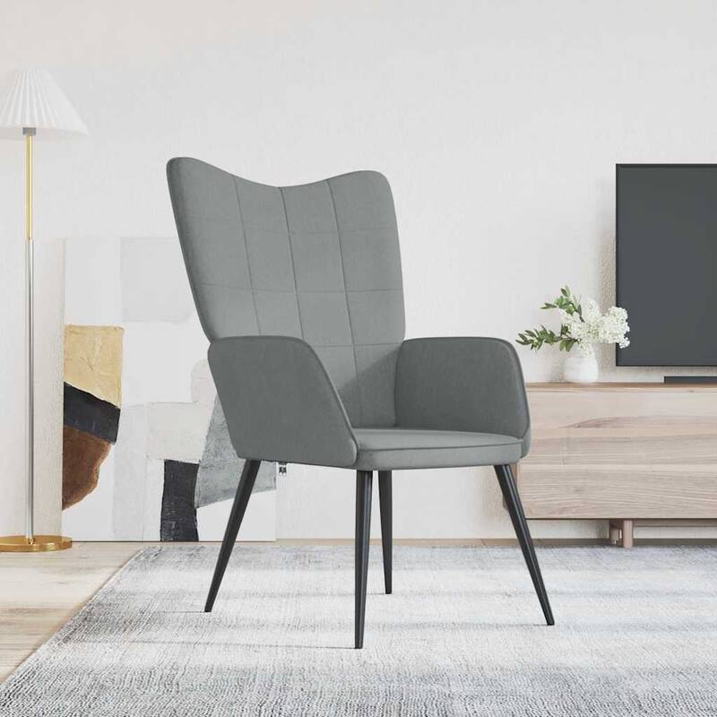 vidaXL Relaxing Chair multi color Fabric - 24" x 27.6" x 38"
