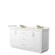 Option White, Bronze Trim, White Quartz Top
