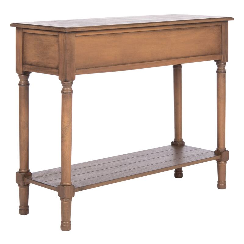 SAFAVIEH Justina 2-Drawer Console Table - 35.5" W x 13" L x 29.5" H - 36Wx13Dx30H