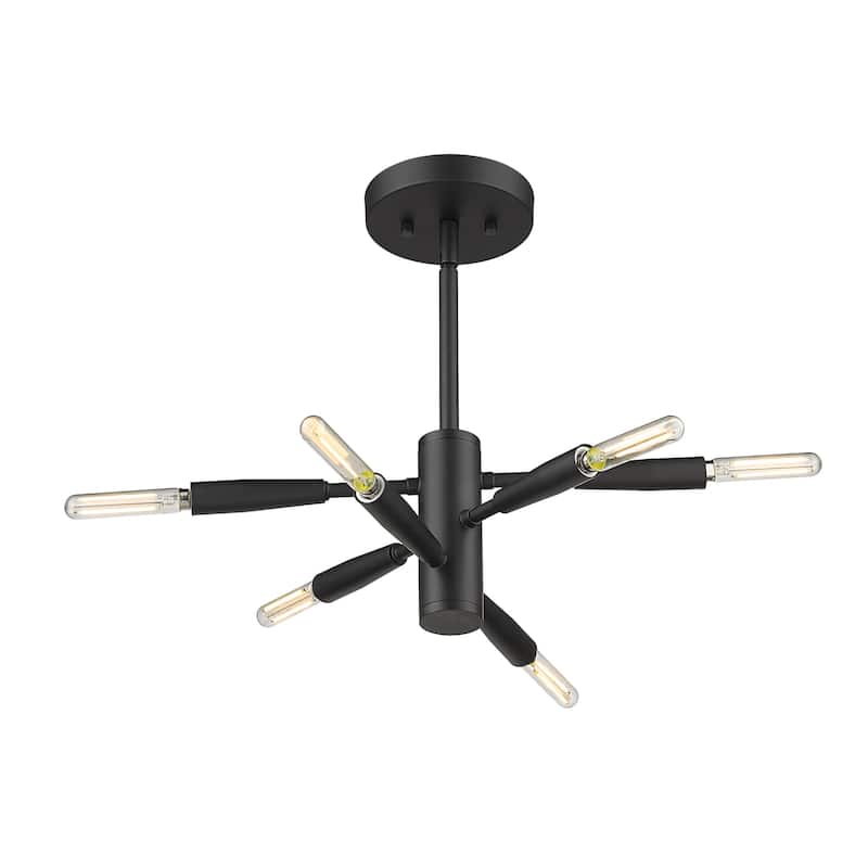 Bellevue ZCF44988 Almeria 6 Light 13" Wide Semi-Flush Ceiling Fixture