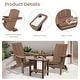 preview thumbnail 5 of 5, HDPE Modern All weather Adirondack Chairs with Cup-holders