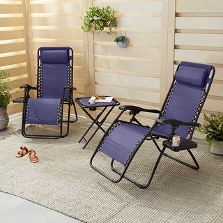 2 Piece Zero Gravity Chair with Side Table - Bed Bath & Beyond - 39189130