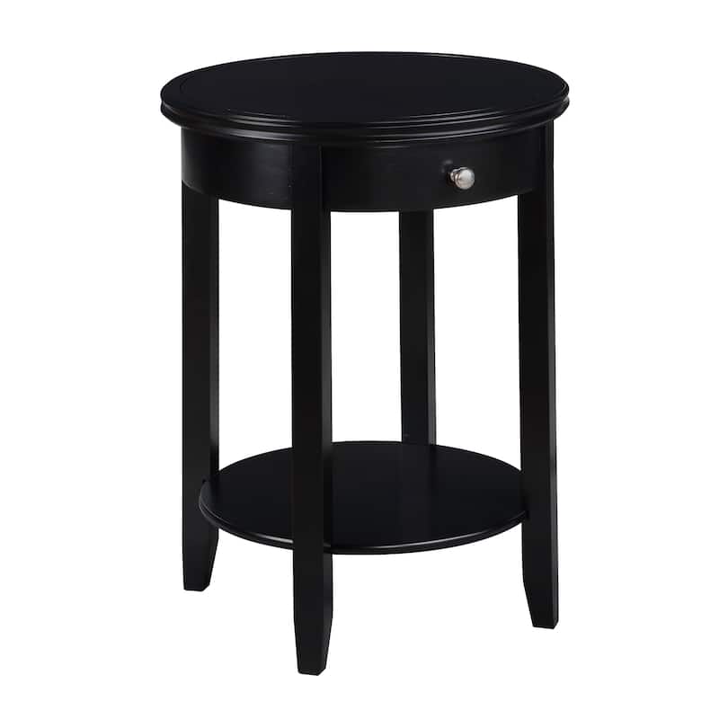 Convenience Concepts American Heritage Baldwin 1 Drawer End Table with Shelf