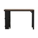 preview thumbnail 6 of 11, Hillsdale Furniture Knolle Park Wood Counter Height Table, Black/Wire Brush Oak - 36H x 55.25W x 23.75D