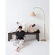 preview thumbnail 3 of 2, Brightech Lark LED Floor Lamp - Brass