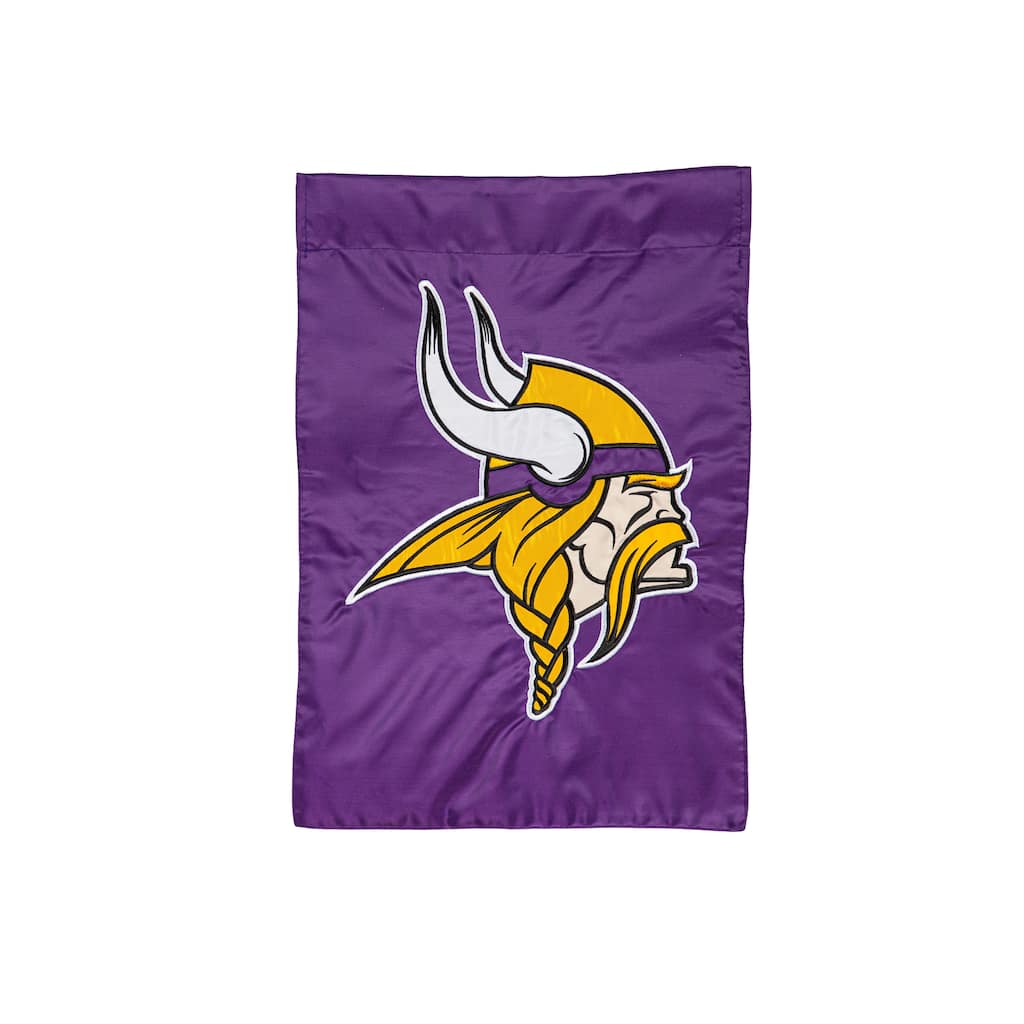 Applique Flag, Garden, Minnesota Vikings